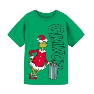 Nwt Dr. Seuss The Grinch Stole Christmas Girls Boys Graphic T-Shirt Sz L (10-12)